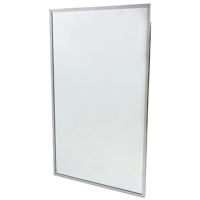 STOCK SERIES MIRROR 18X30" STAINLESS STEEL CHANNEL FRAME