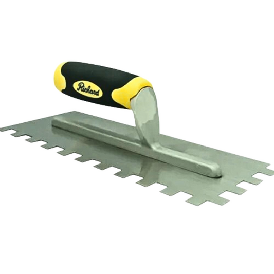 11 IN. X 4 1/2 IN. ADHESIVE TROWEL, "SQUARE" NOTCH (1/2 IN. X 1/2 IN. X 1/2 IN.)