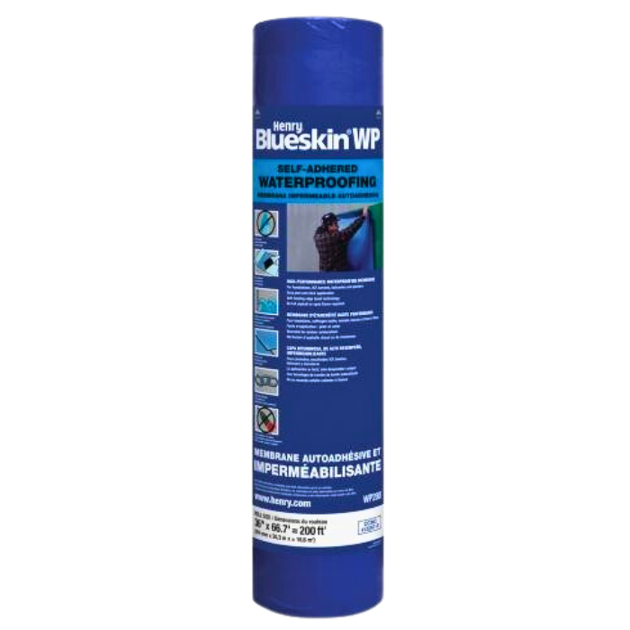 BLUESKIN WP200 SELF ADHERING WATERPROOFING MEMBRANE 36IN X 66.7FT ROLL