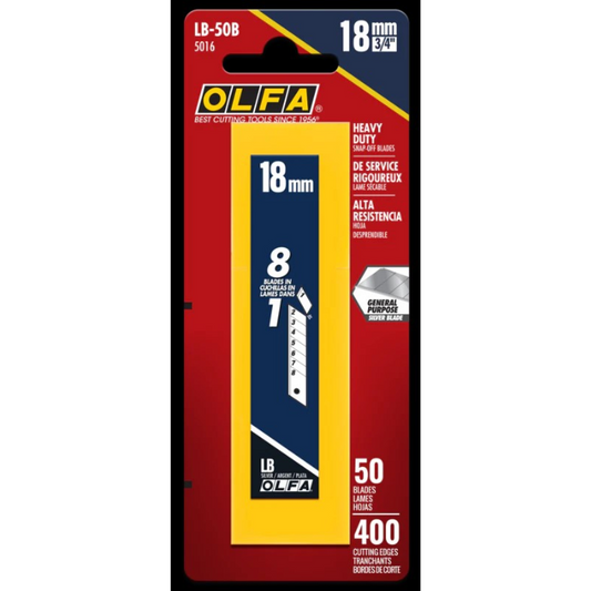 OLFA LB-50B HEAVY DUTY BLADES 50/PK