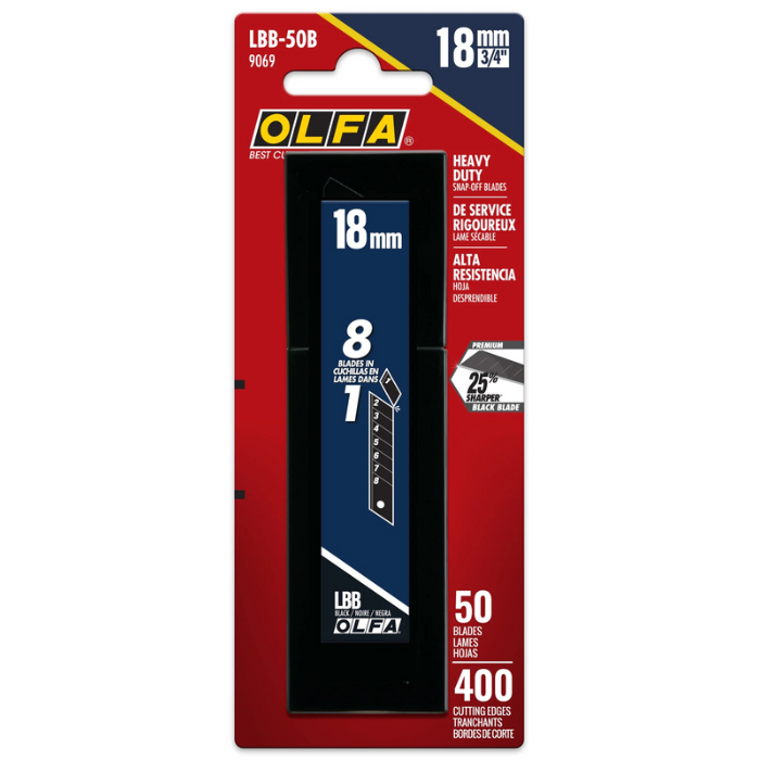 OLFA LBB-50B HEAVY DUTY BLADES ULTRAMAX 50/PK