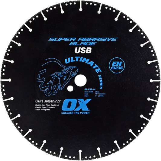 ULTIMATE UNIVERSAL 14" SUPERBRASIVE BLADE, 1 - 20MM BORE